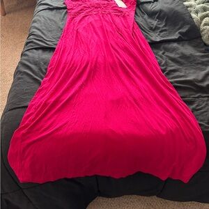 magenta night dress by Tata Italy